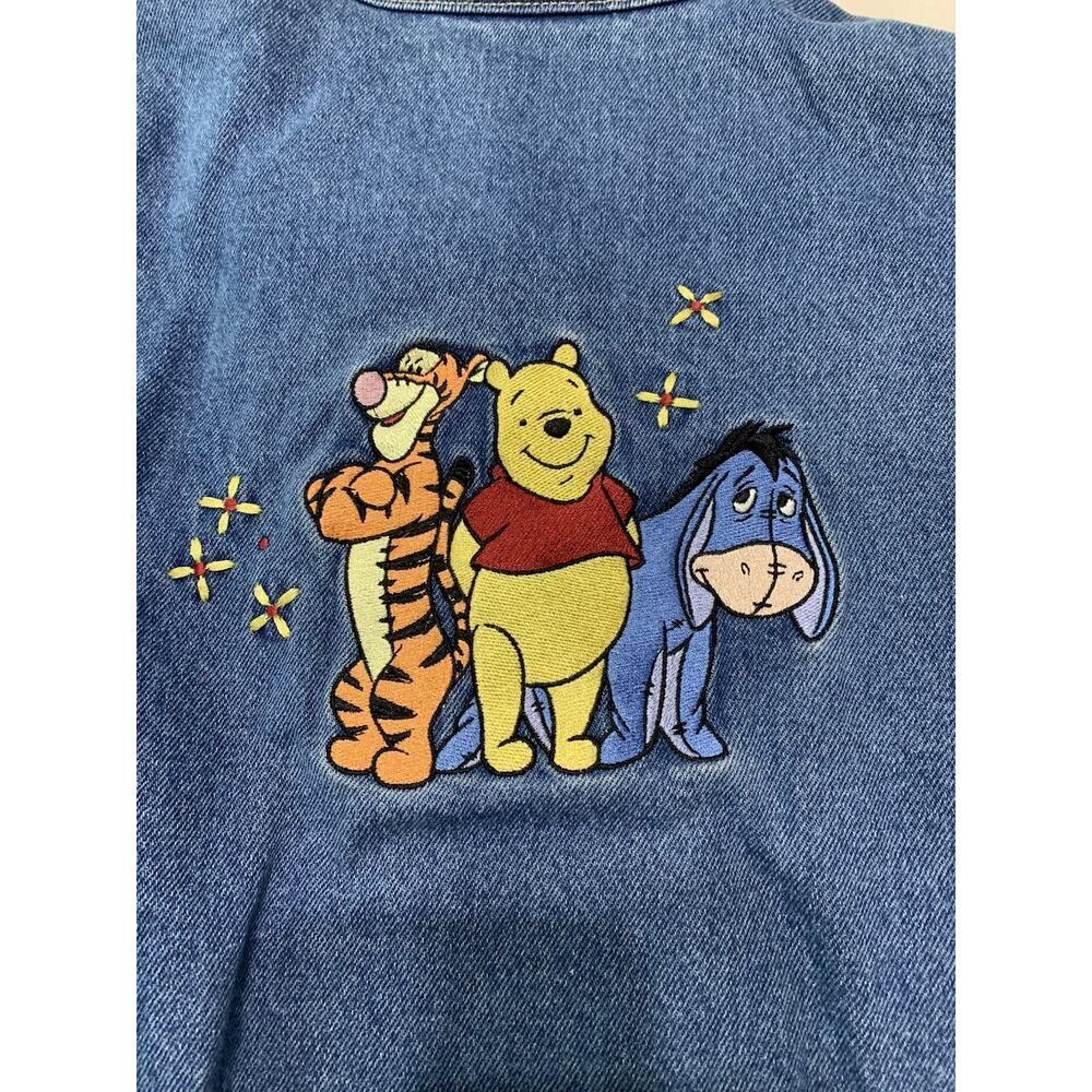 Vintage The Disney Store Catalogue Denim Jacket Embroidered Winnie The Pooh 2X - Picture 10 of 13